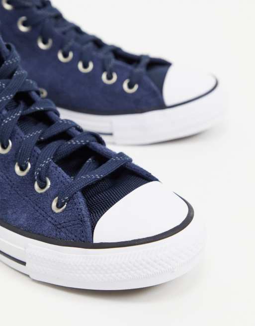 Navy suede shop converse