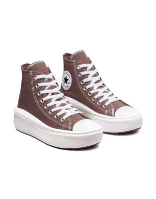 Converse Chuck Taylor All Star Hi Move canvas platform sneakers in Brazil nut - Exclusive to ASOS