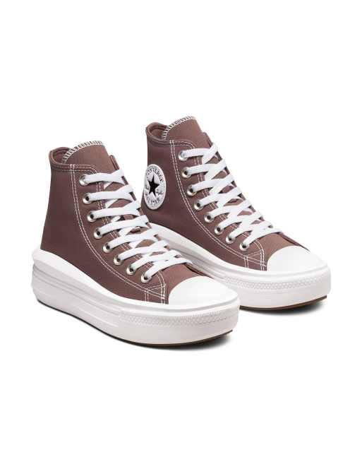 Chuck Taylor All Hi Move canvas sneakers in Brazil nut - Exclusive to ASOS | ASOS