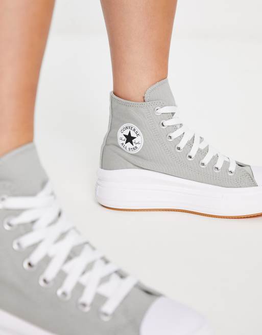 platform in slate canvas ASOS sneakers | Chuck Move Converse All Hi Taylor sage Star