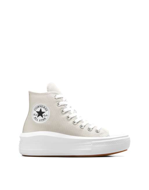  Converse Chuck Taylor All Star HI move platform in fossilised/white/black