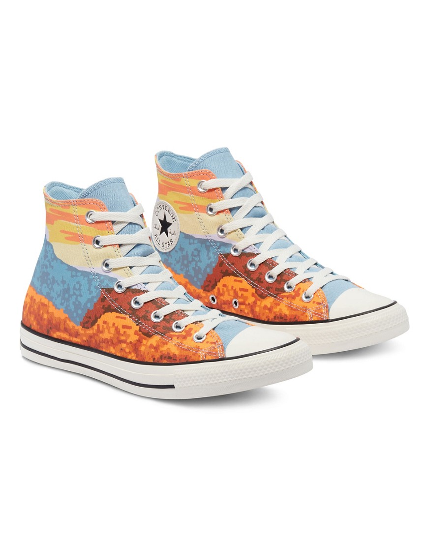 Converse Chuck Taylor All Star Hi National Parks Pack sneakers in magma orange-Multi