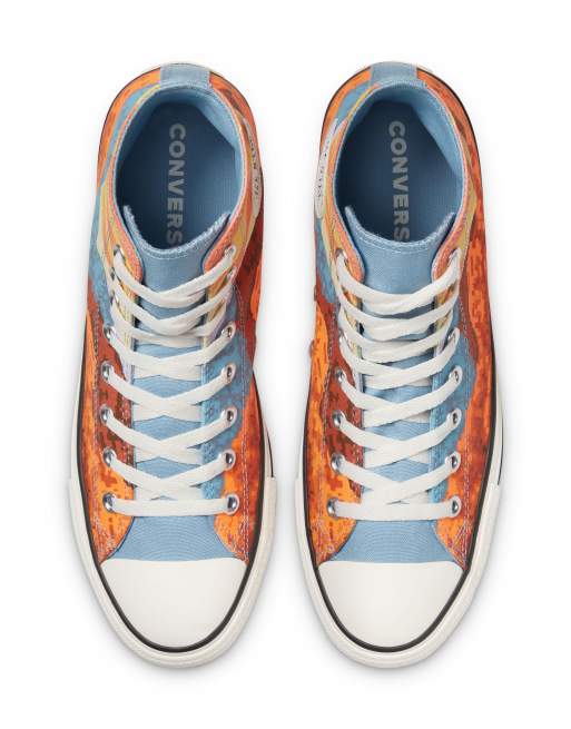 Converse Chuck Taylor All Star Hi National Parks Pack sneakers in magma orange, 3 of 4