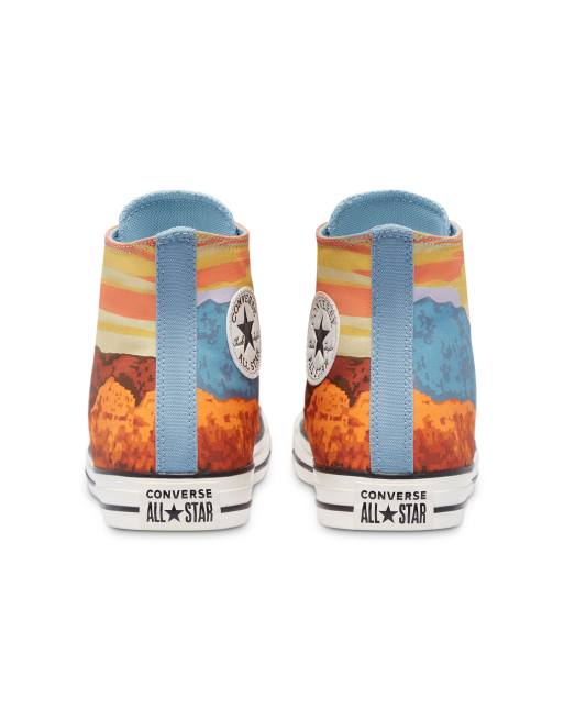 Converse Chuck Taylor All Star Hi National Parks Pack sneakers in magma orange, 4 of 4