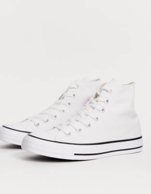 white tall converse