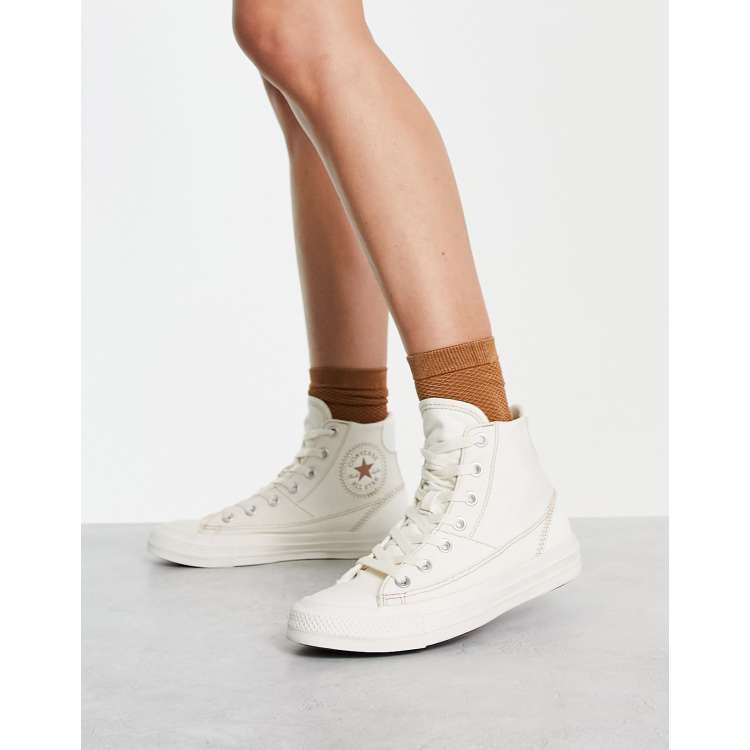 Læsbarhed Derbeville test Profet Converse Chuck Taylor All Star Hi Patchwork sneakers in white | ASOS