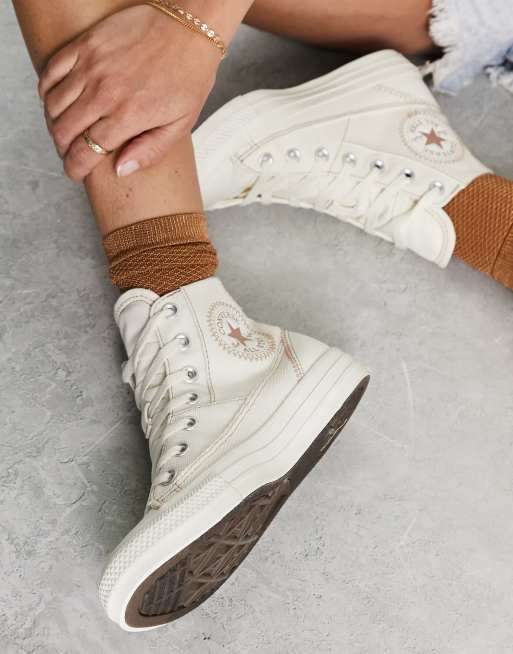 Converse Chuck Taylor All Star Hi Patchwork sneakers in white