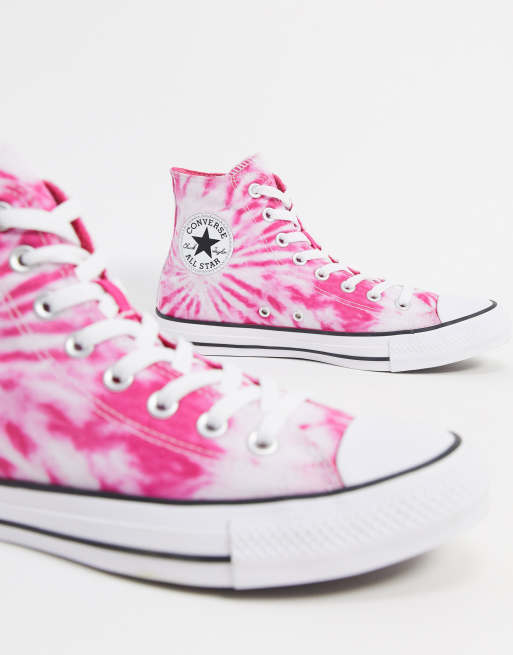 pink tie dye converse