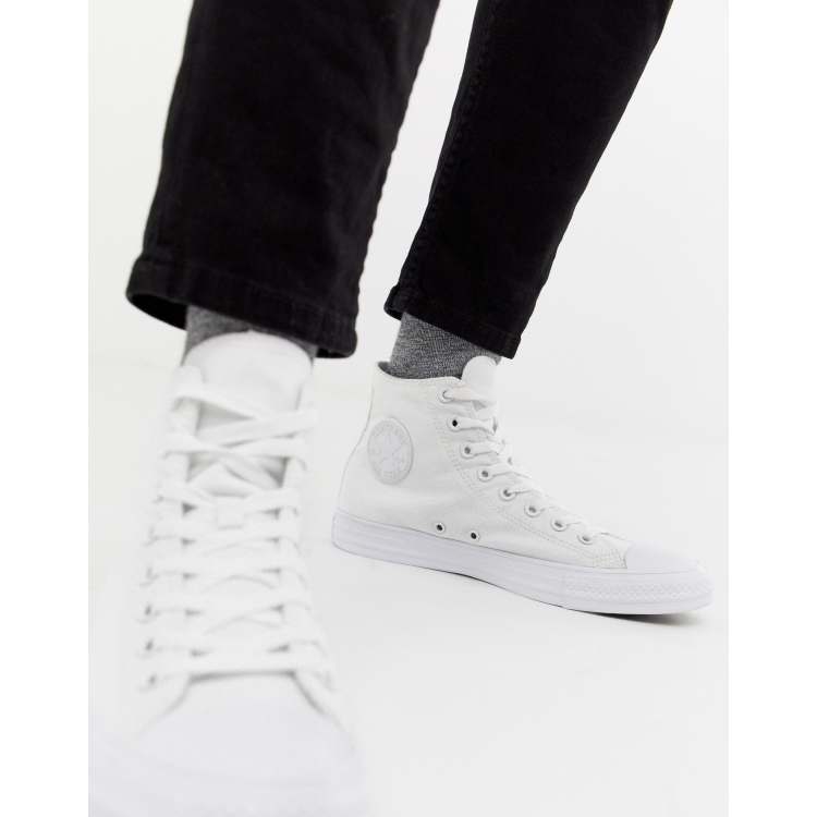 Converse Chuck Taylor All Star Hi Plimsolls In White 1U646 ASOS