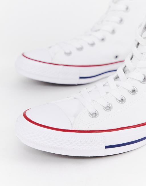 Converse all star hi plimsolls in white hotsell