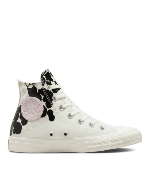 Converse Chuck Star Hi printed sneakers in cream |