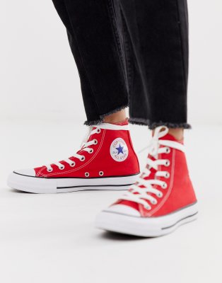 converse chuck taylor red shoes