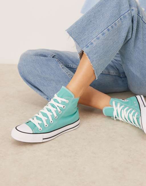 Converse – Chuck Taylor All Star Hi – Sneaker in Grün