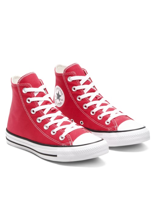 Converse Chuck Taylor All Star Hi sneaker in red | ASOS