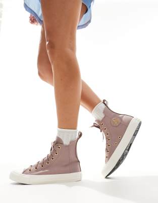 Converse - Chuck Taylor All Star Hi - Sneaker in Rosé-Braun