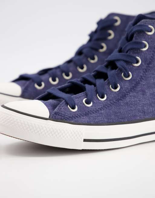 Converse alte hot sale blu navy