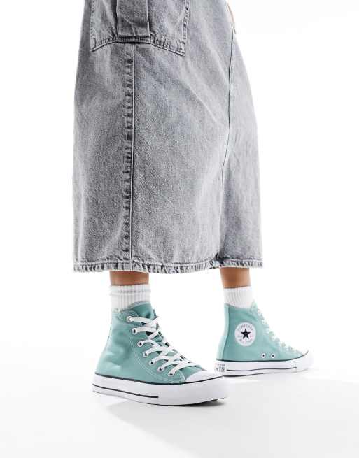 Converse Chuck Taylor All Star Hi Sneakers alte verde salvia ASOS