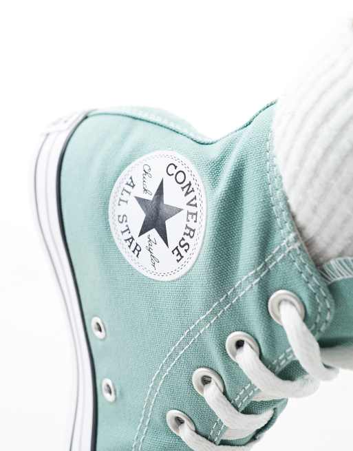 Converse Chuck Taylor All Star Hi Sneakers alte verde salvia ASOS