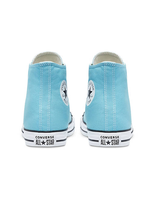 Converse Chuck Taylor All Star Hi sneakers in blue gaze | ASOS