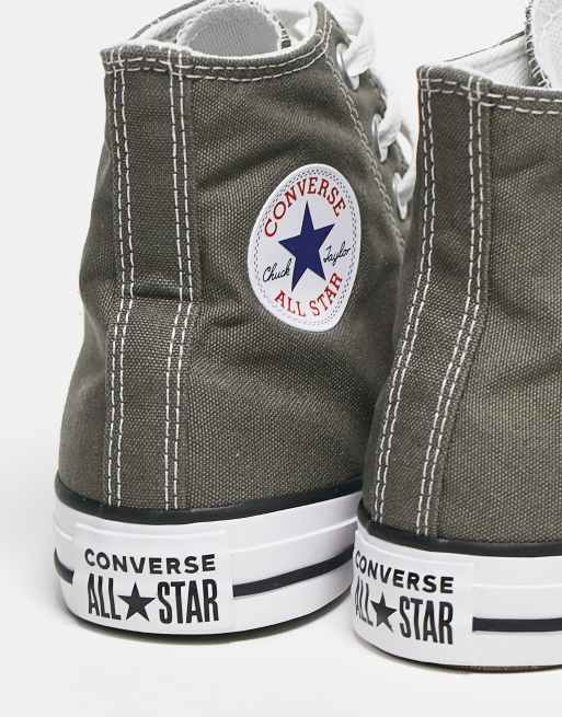 Converse Chuck Taylor All Star hi sneakers in charcoal, 3 of 4
