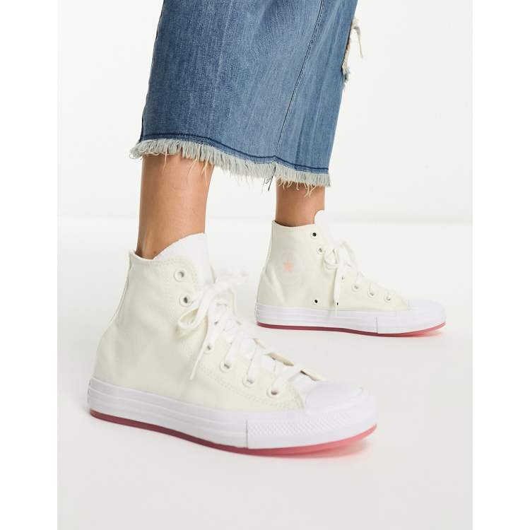 Converse store pink sole