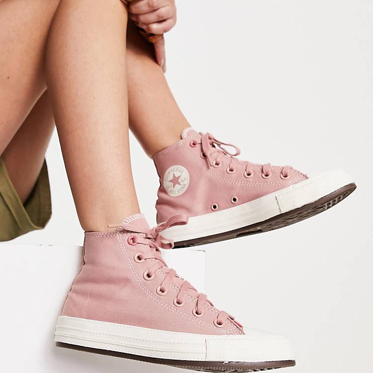 Converse Chuck Taylor All Star Hi sneakers in dusky pink | ASOS