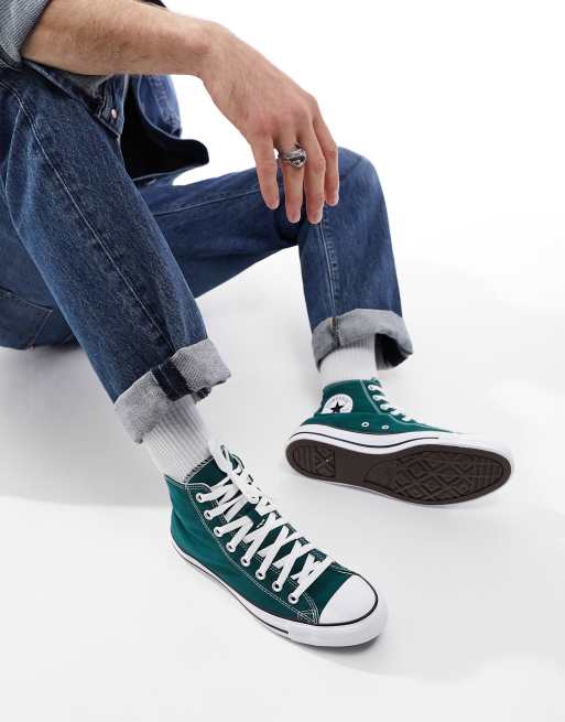 Green high top chuck on sale taylors