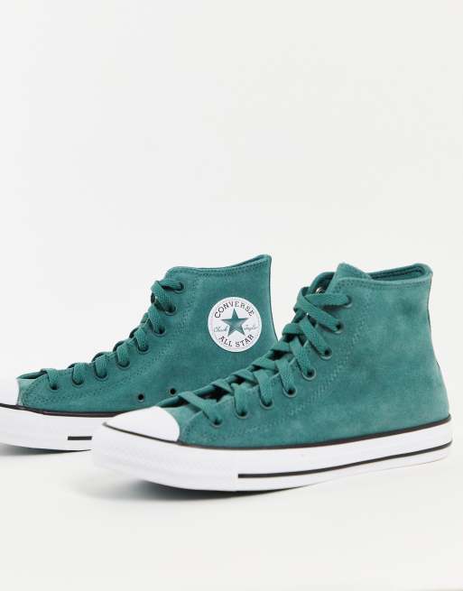 Converse all star suede green sale