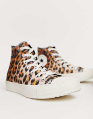 animal print converse shoes