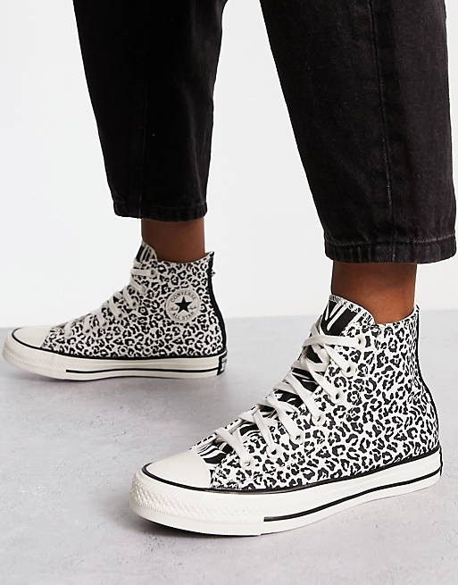 Converse Chuck Taylor All Star Hi sneakers in leopard print | ASOS