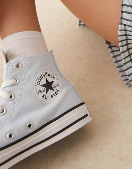 Converse Chuck Taylor All Star Hi sneakers in light blue, 4 of 5