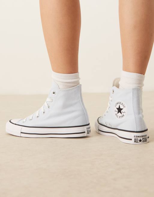Converse Chuck Taylor All Star Hi sneakers in light blue, 5 of 5