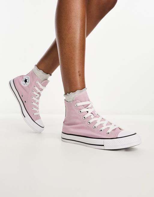 Pink discount ballet converse