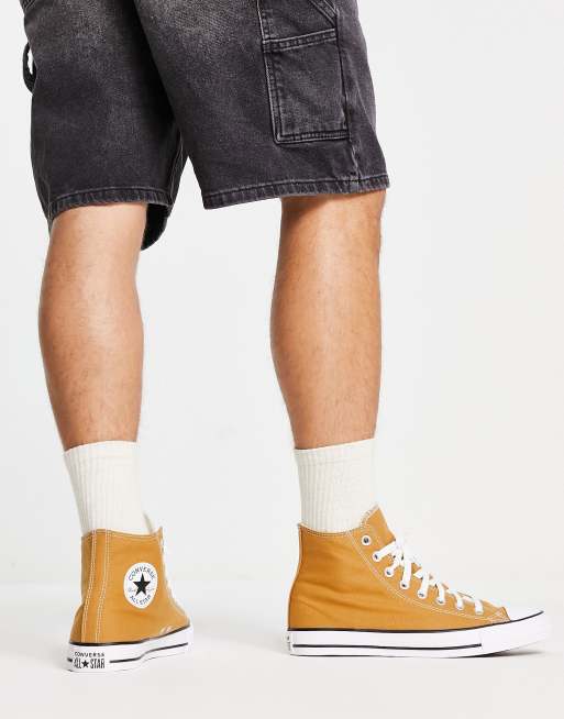 Converse Chuck Taylor All Star Hi sneakers in mustard yellow ASOS