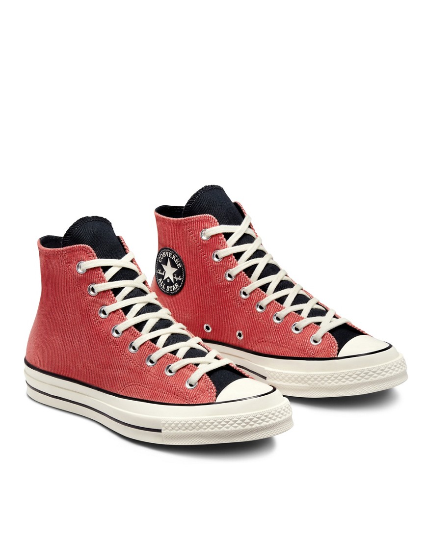Converse Chuck Taylor All Star Hi Sneakers In Red And Black-pink