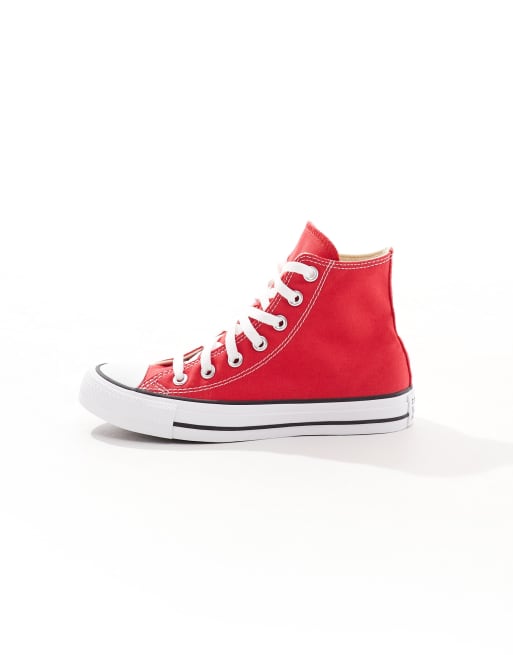 Red Converse Mid Tops Converse Chuck Taylor All Star Hi