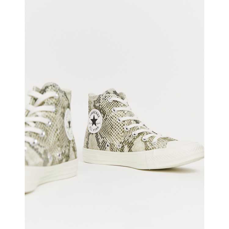 Converse Chuck Taylor All Star Hi Sneakers in Snake Print