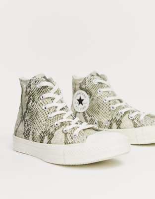 snake print converse high tops