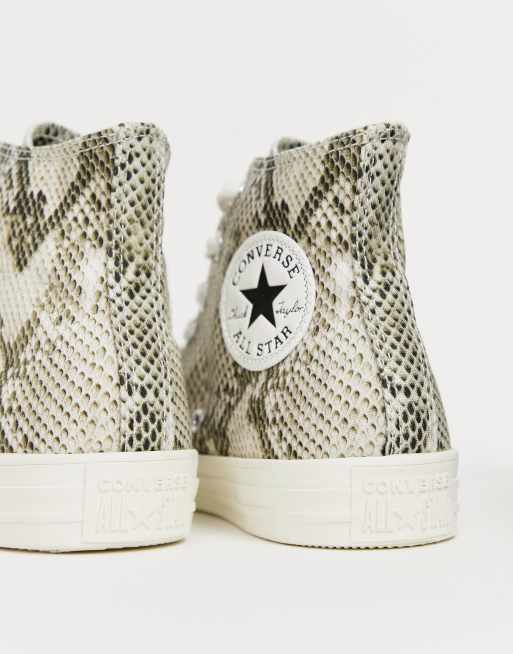 Converse Chuck Taylor All Star Hi Sneakers in Snake Print