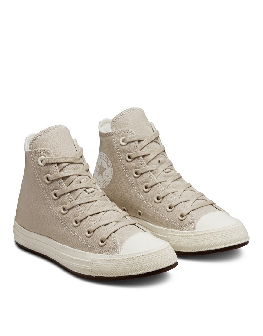Converse Chuck Taylor All Star Hi Sneakers In Stone-neutral