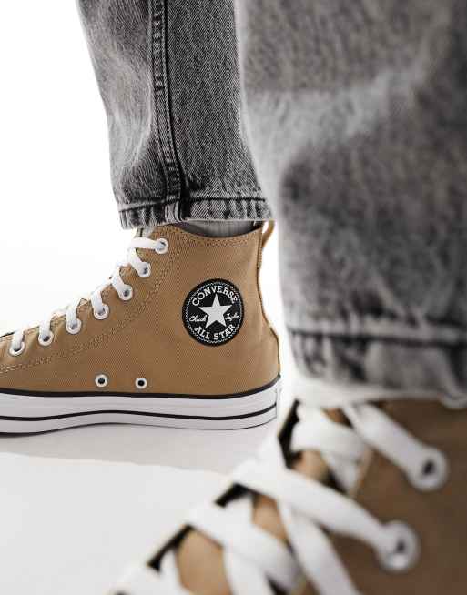 Tan 2025 converse shoes