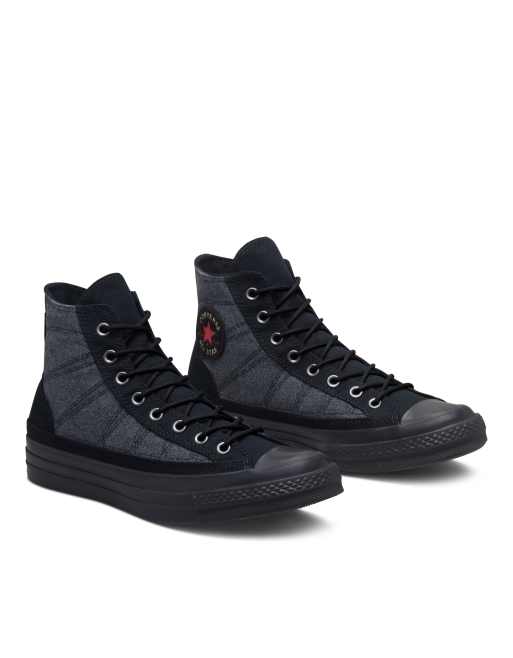 Converse Chuck Taylor All Star hi sneakers in triple black | ASOS