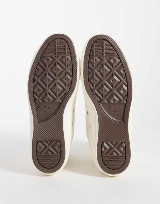 Converse Chuck Taylor - All Star Hi - Sneakers van gebloemd jacquard in ivoorwit, 5 van 5