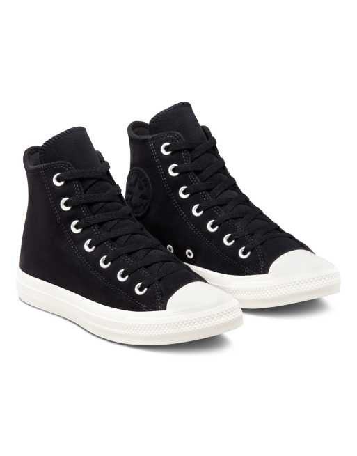 Converse all star store black suede