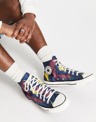 Converse Chuck Taylor All Star Hi Summer tie-dye trainers - ASOS Price Checker