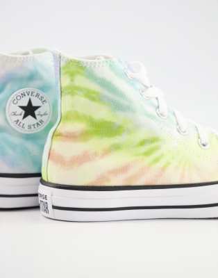 converse platform high top tie dye