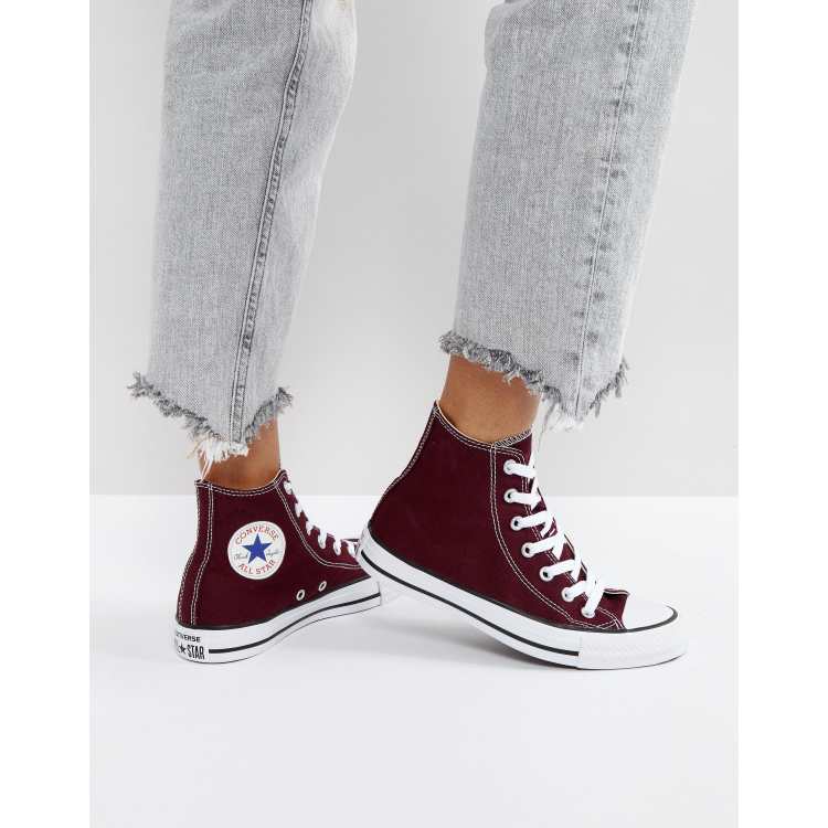 Maroon converse outlet shoes womens