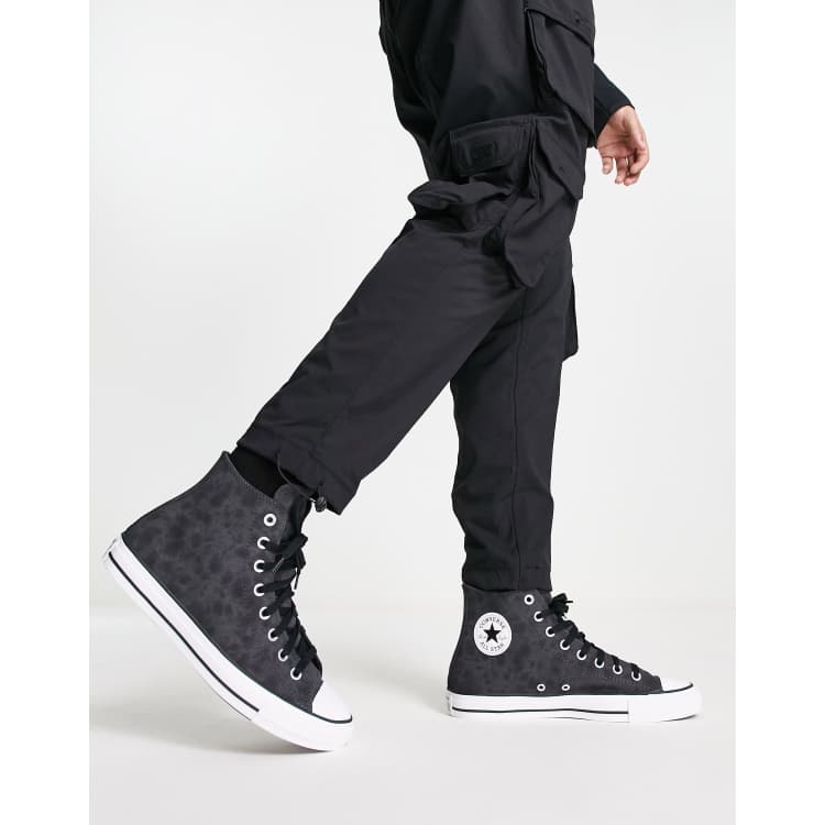 Black and gray converse shoes sale