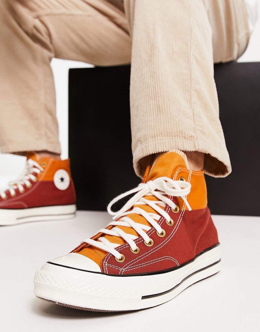 Converse Chuck Taylor All Star Hi Top Sneakers In Rugged Orange
