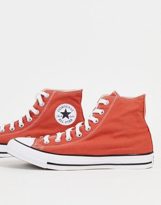 Converse Chuck Taylor All Star Hi trainers in red